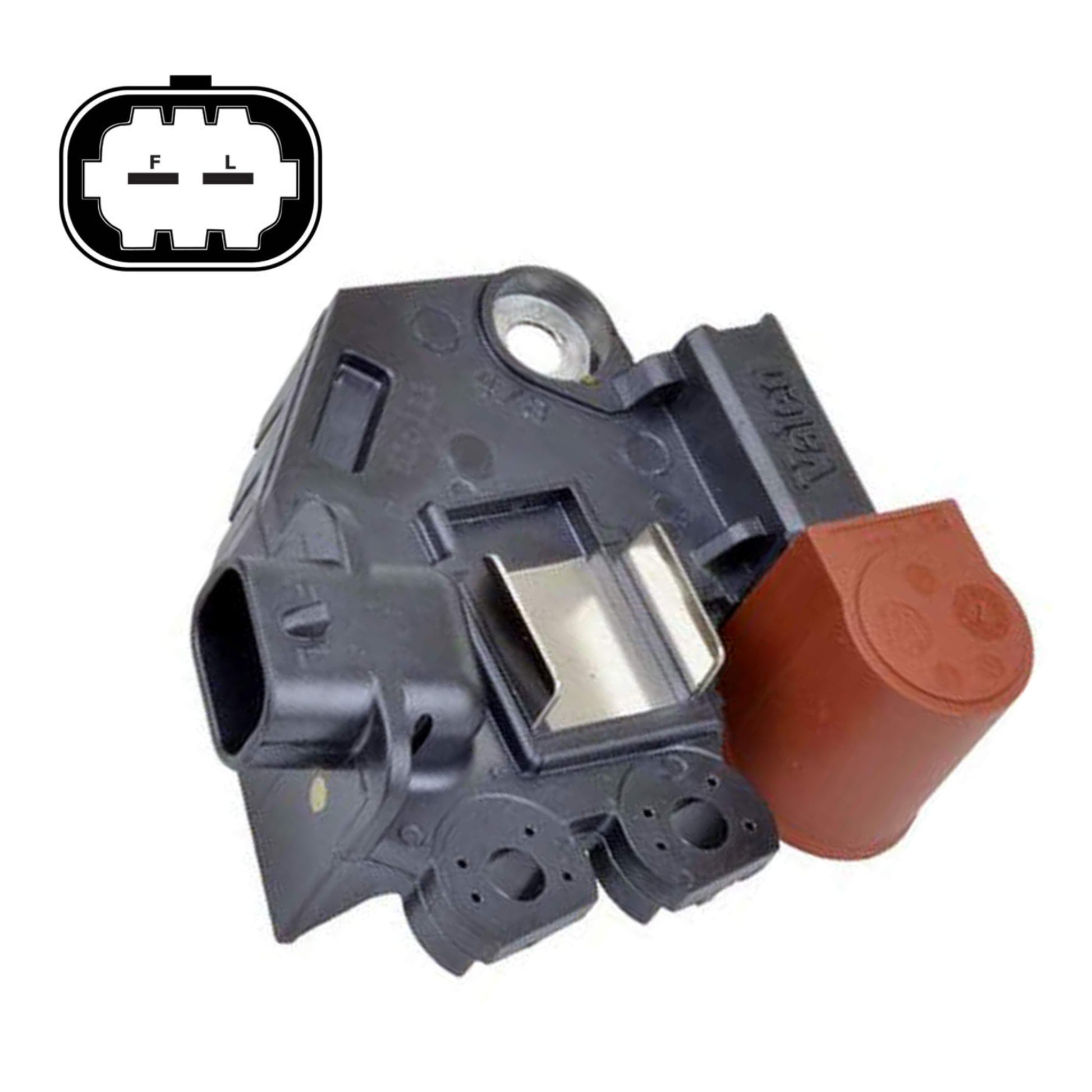 OEM Valeo Voltage Regulator Brushes - 2616783 Replaces: 1127-114RS, WG1776063, Valeo 2616783, 599386, 702152, 702153 // M608 266-036, W082-69N T8608