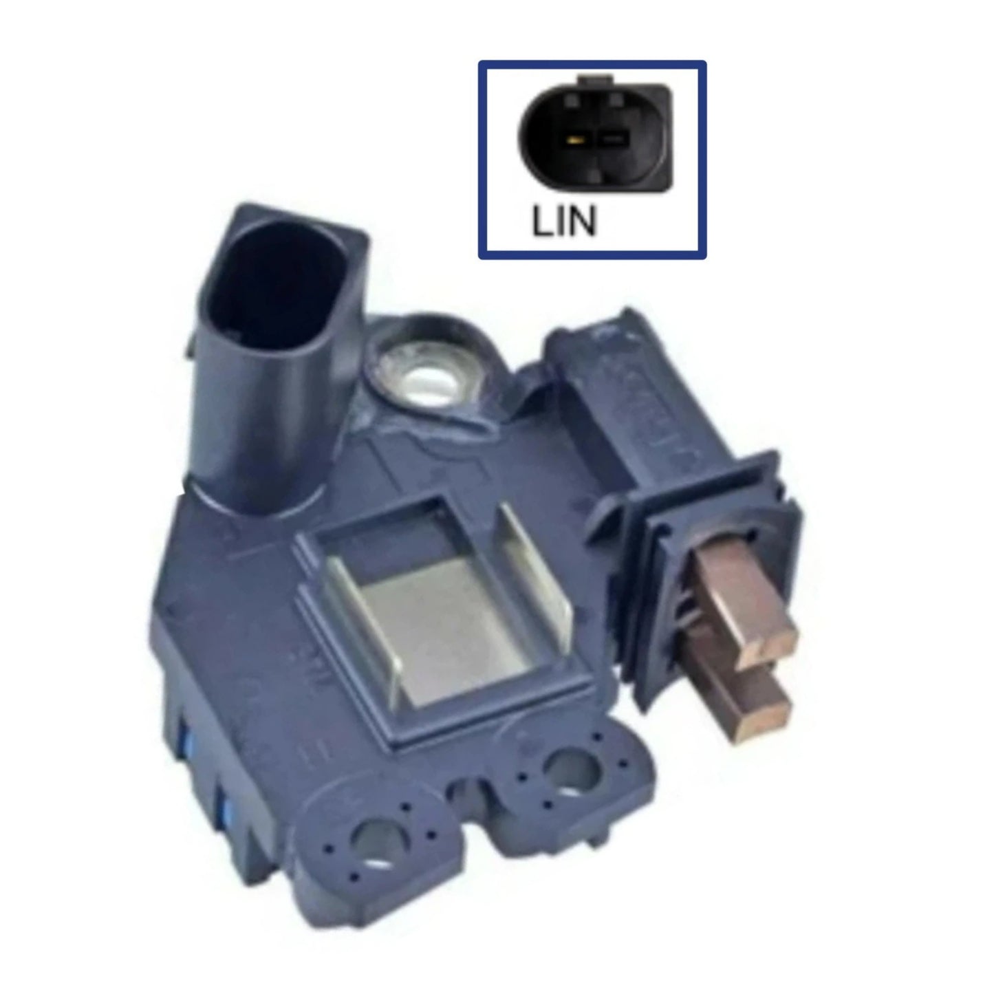 OEM Valeo Voltage Regulator with Brushes for Mercedes C250 GL350 ML350 599300 with Valeo - 599300