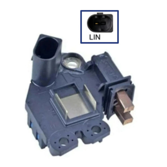 OEM Valeo Voltage Regulator with Brushes for Mercedes C250 GL350 ML350 599300 with Valeo - 599300
