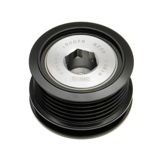Pulley for Denso 104211-7080, 104211-8860, 104211-8861, Lexus 27060-36100, 27060-36101 , Clutch 17mm BORE, 14x1.5 Thread, 22mm BELT, 6 Groove - 79001048 W055-173