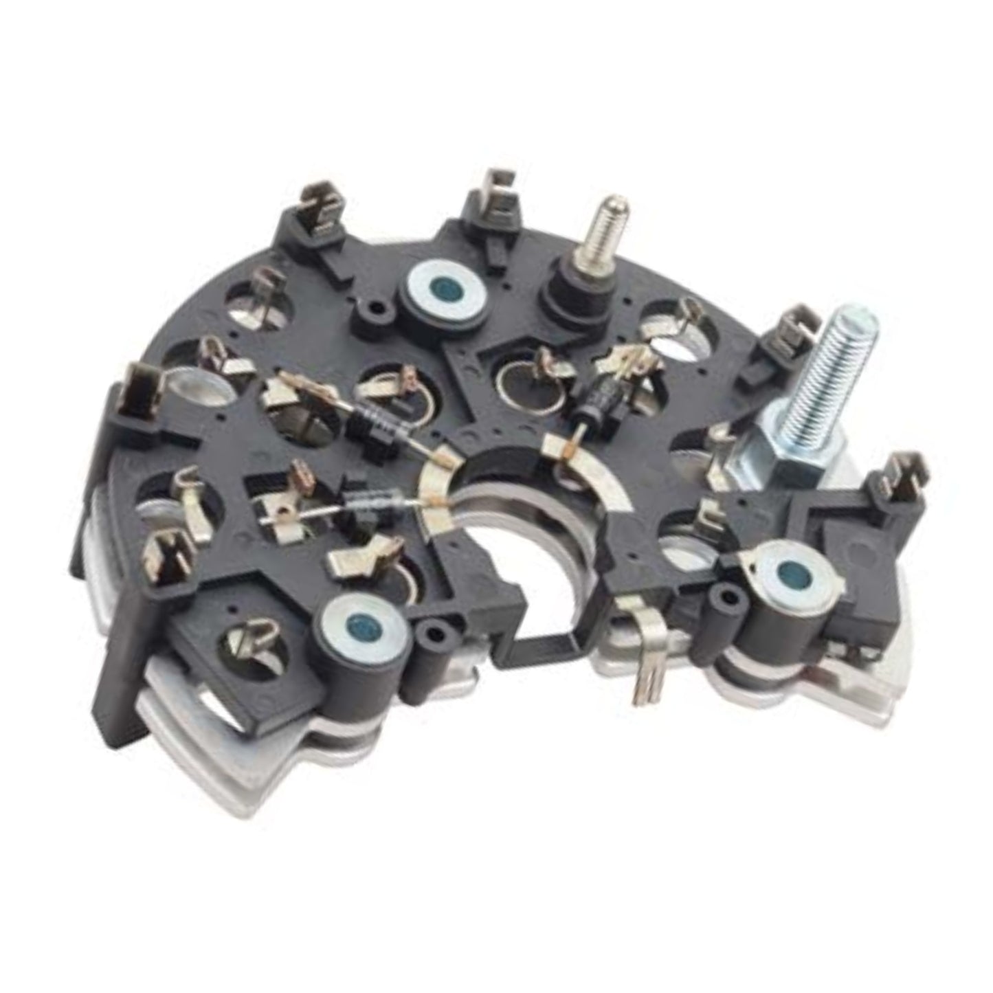 Rectifier Diode Bridge Assembly, 124mm OD, 8mm B+ POST, 5mm D+ POST Bosch 0123505009, 0123505011, 0123505013, 0123510008, 0123510009, 0123510014, 0123510023, 0123510028, 0123510031, 0123510033, 0123510038, 0123510039, 0123510040, 0123510044, 0123510045, 0123510049, 0123510050, 0123510051, 0123510058, 0123510059, 0123510061, 0123510066, 0123510067, 0123510068, 0123510072, 0123510073, 0123510080, 0123510081, 0123510088, 0123510091, 0123510093, 0123510101, 0123510102, 0123512500, 0123515003, 0123515008, 012351