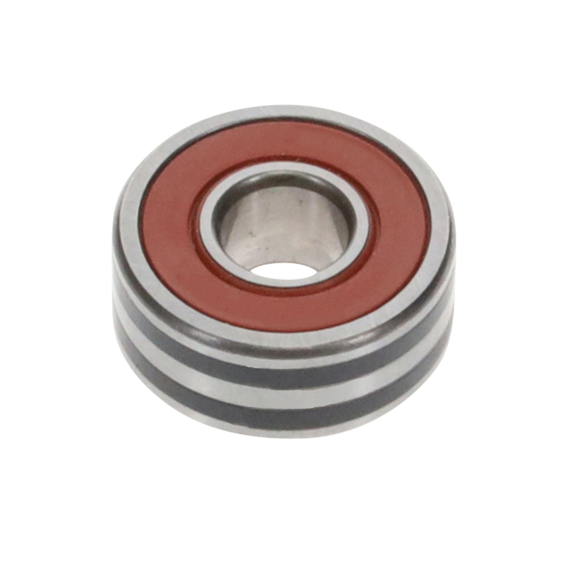 SRE (Slip Ring End) Rotor Bearing, Rubber Sealed, Includes 2 Plastic Tolerance Rings, Dimensions: 10mm ID x 27mm OD x 11mm W, Designed for Hitachi Alternators