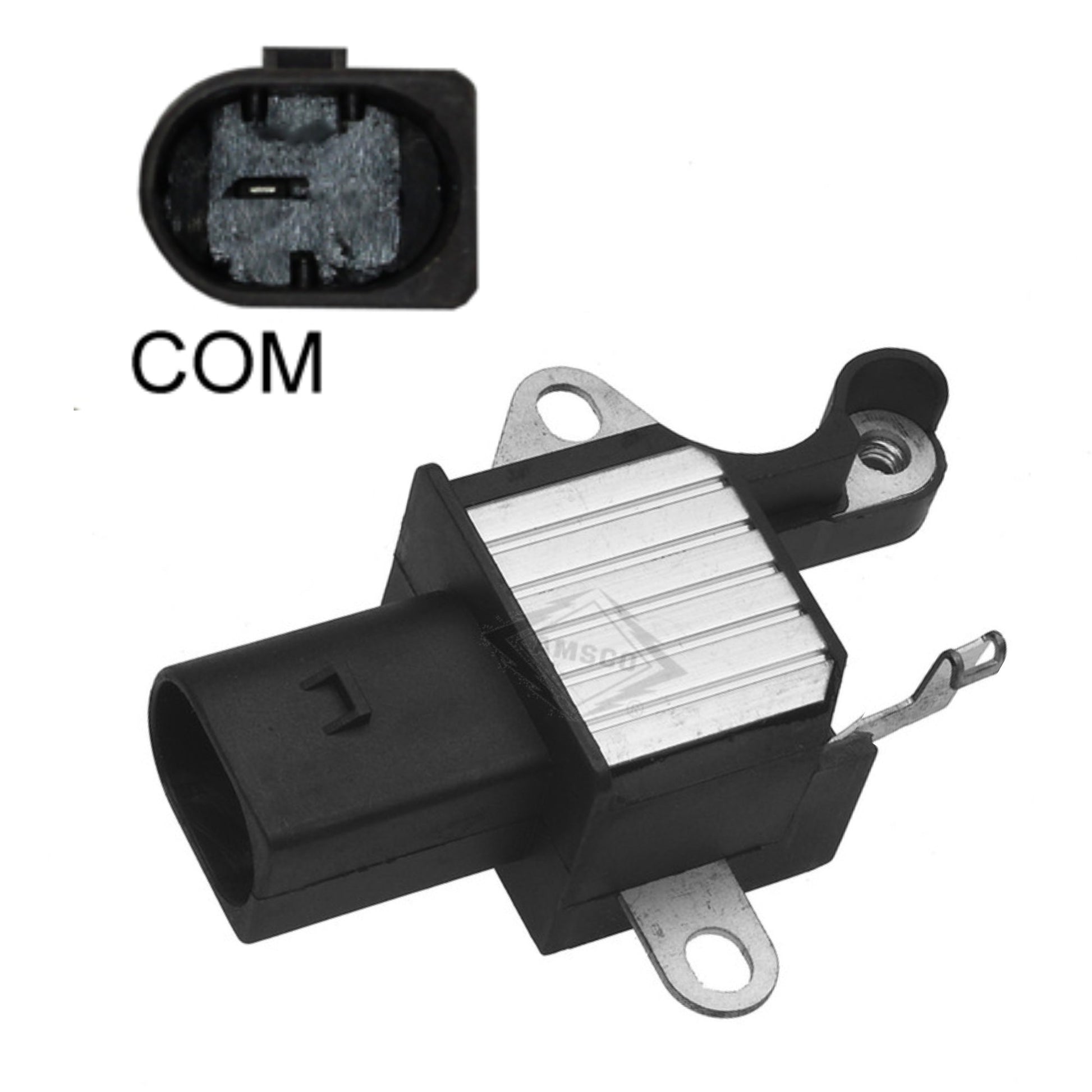 Voltage Regulator, 12 Volt, BMW with Denso BSS Terminal 80904638 - IN6325 //  Denso 104210-6020, 104210-6021, 104210-6022, 104210-6023, 104210-6040, 104210-6250, 104210-6251, 104210-6254