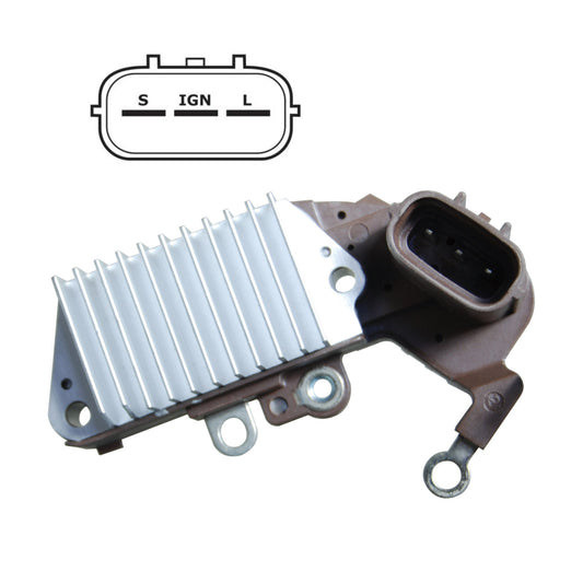 Voltage Regulator (14.6V, S-IG-L) for Denso Alternators | Fits Toyota Land Cruiser, Tacoma, 4Runner & Lexus LX450 | IN437