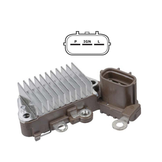 Voltage Regulator, 3 Terminal, 12 Volt, Denso Applications - IN450 for bobcat, case, caterpillar, john deere with Denso 100211-4730, -4731, -4732, -4733, 101211-1030, -1031, -1032,  101211-1170, -1171, -1172, -1173,  101211-2240, 101211-2310, 101211-2770, -2771, 101211-2780, 101211-2950, -2951,  -2952, -2953, 101211-2960, -2961,