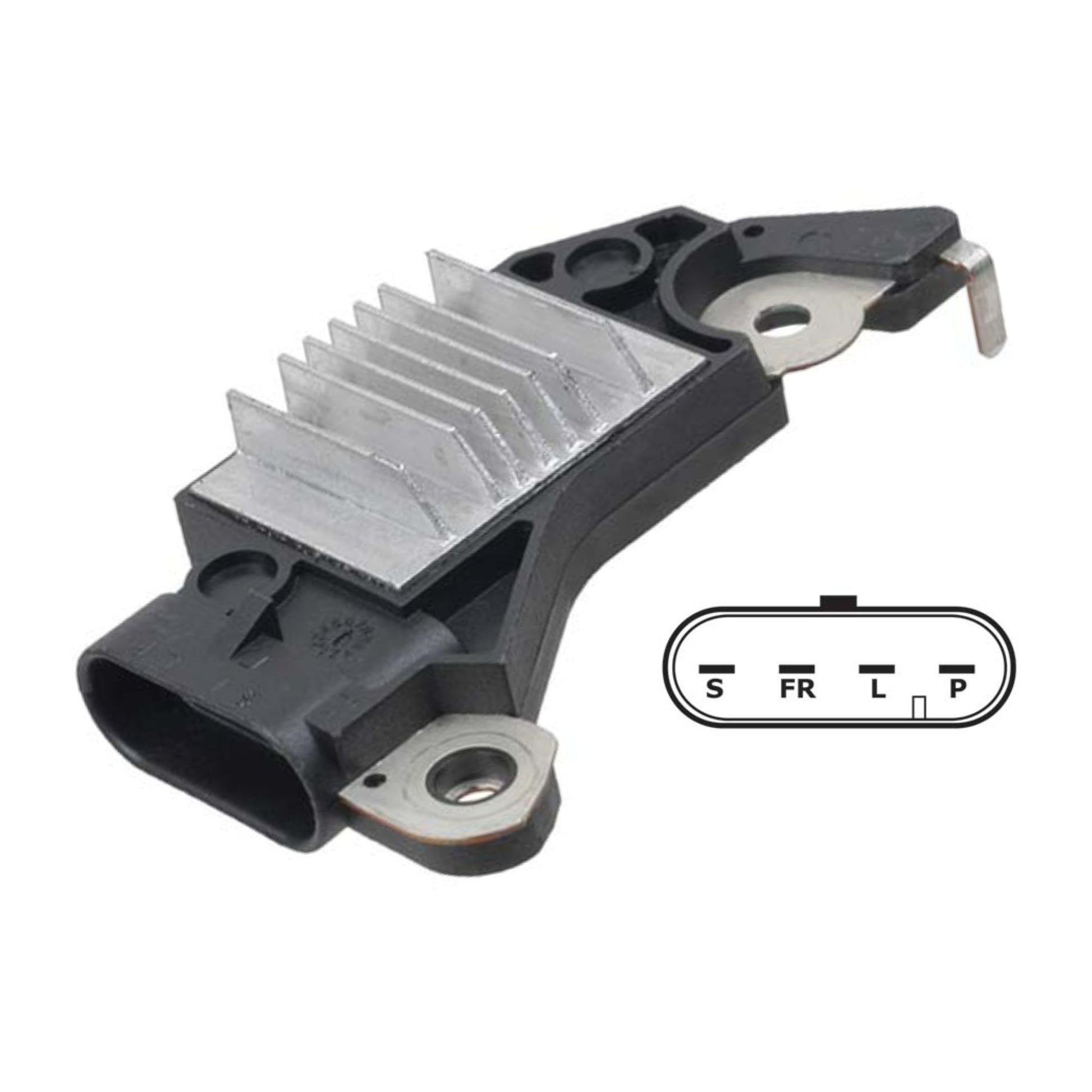 Voltage Regulator, 4 Terminal P-L-F-S, 12 Volt for GM Delco - 80406292, 80406296 - D705XHD