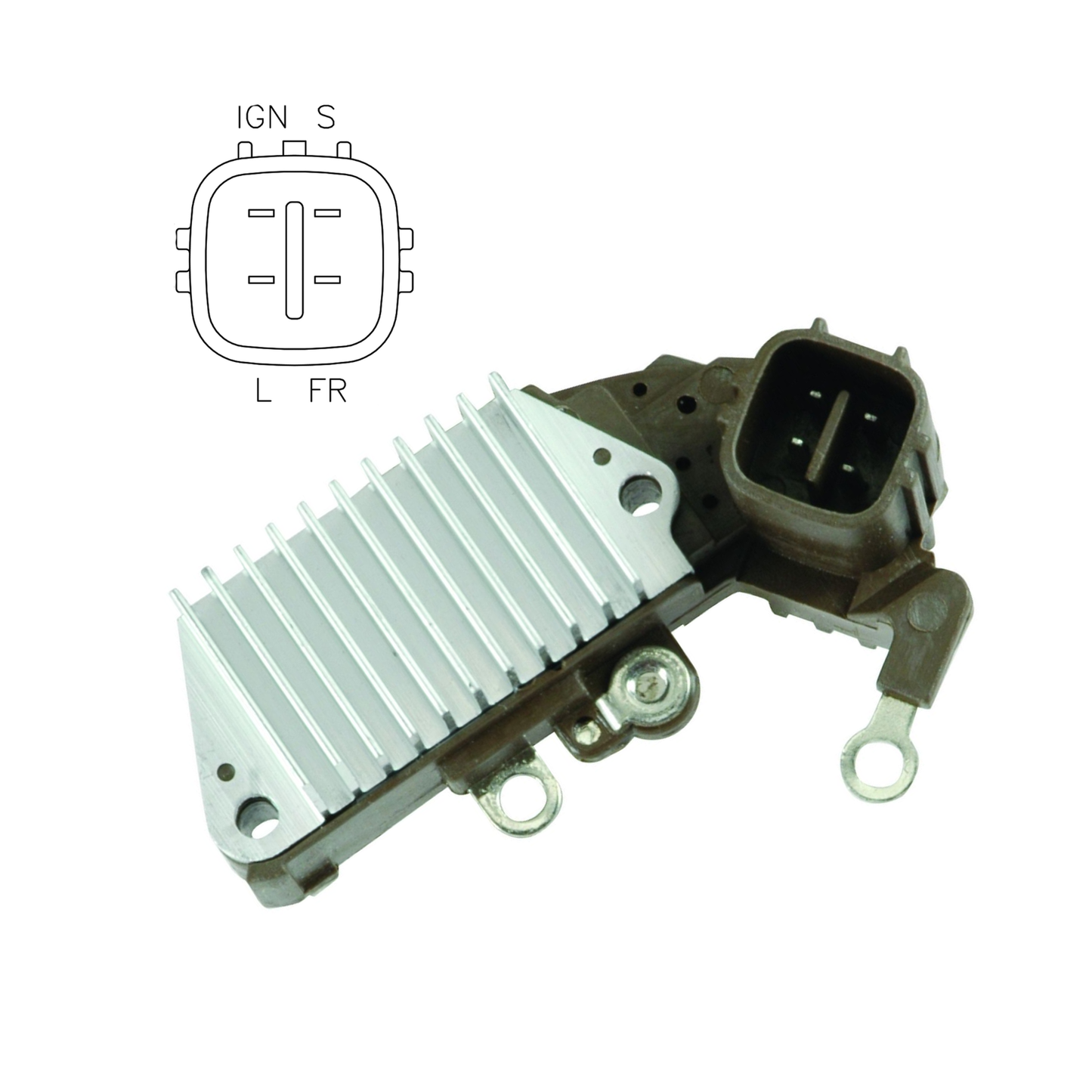 Voltage Regulator 4 Terminal S-IG-L-M(FR), Tundra 3.4L 4.7L 80904451 IN369 - 102211-2310, 102211-2810, 104210-8000, 104210-8010, 104210-8240, 104210-8241, 104210-8242, 104210-8243