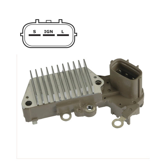 Voltage Regulator For Toyota with Denso, 12 Volt, 3 Terminal, S-IG-L - IN439