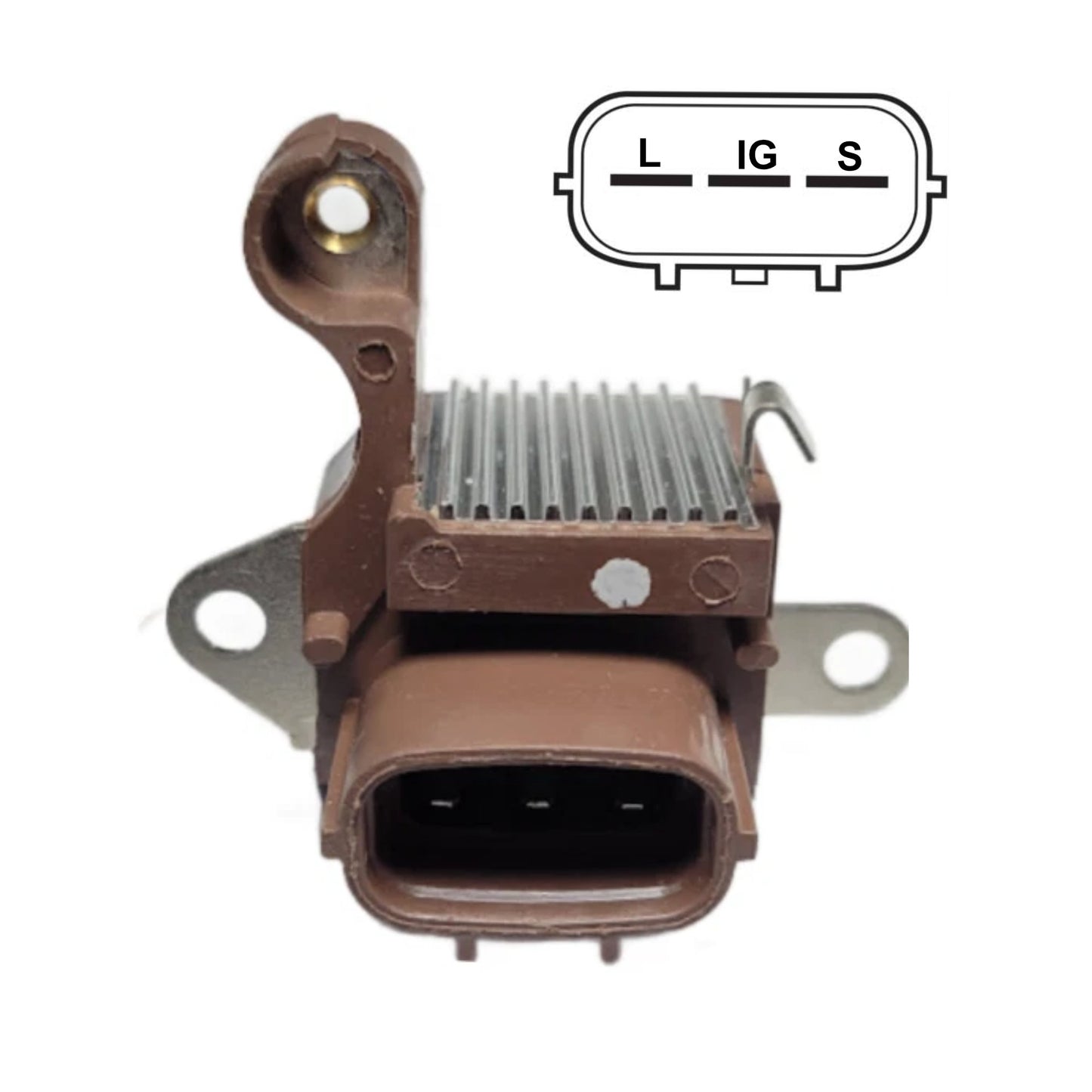 Voltage Regulator S-IG-L, on Maserati, Ferrari, Jaguar, Lexus, John Deere with Denso 104210-1620, 104210-1621, 104210-3960, 104210-2230, 104210-1020, 104210-4170, Ferrari 205403, Maserati 263830, 325296, 235963, 250367, 263831, 250366 - IN6001