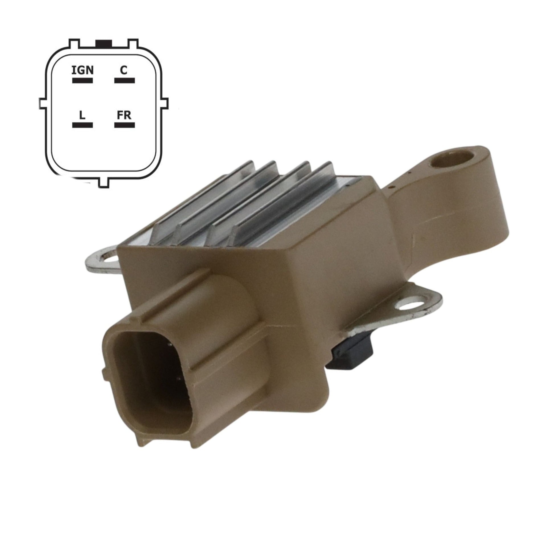 Voltage Regulator for Acura Honda with Small Late Plug Denso C-IG-L-FR - 80904450 IN6366 