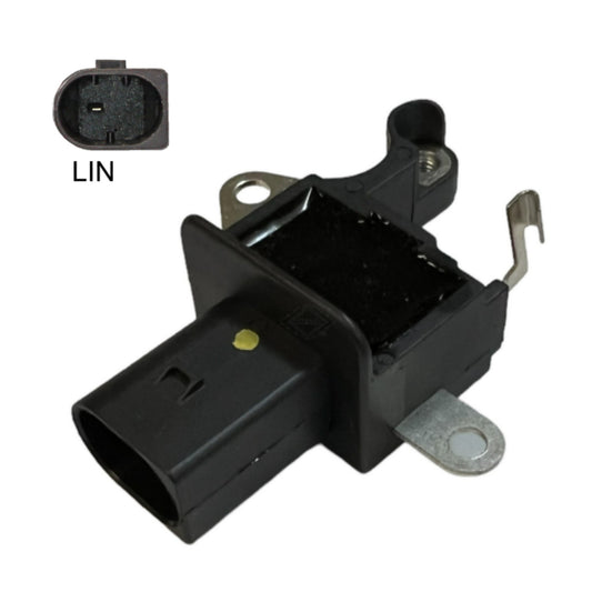 Voltage Regulator spec Denso LIN, 126600-7510, 126600-7511 - IN6376 for BMW 104210-6330, 104210-6331, 104210-6332, 104210-6333, 104210-6334, 104210-6335, 104210-639, 104210-6390, 104210-6391, 104210-6392, 104210-6393, 104210-6394, 104210-6395