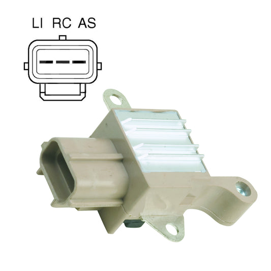 Voltage Regulator for Ford, AS-RC-LI, 3 Terminal, 12 Volt, Out the side orientation - IN6343