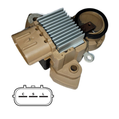 Voltage Regulator for Subaru Nissan Applications A2TX0091, A2TX1491, A2TL0291, A2TL0291A, A2TX3381, A2TX3381A, A2TX6681, A3TX2191, A3TX2191ZX, A2TX5081, A2TX5081A, A003TL0191, A2TX2491, A2TX2491A, A2TX0781, A2TX4081, A3TX2391, A2TX1781, A3TX2291, A3TX2291ZX, A2TX6381, A2TX3382, A2TX3382AC, A2TX3382ZC Replacing Mitsubishi 6724716G, 6835715U - 80033153 IM625