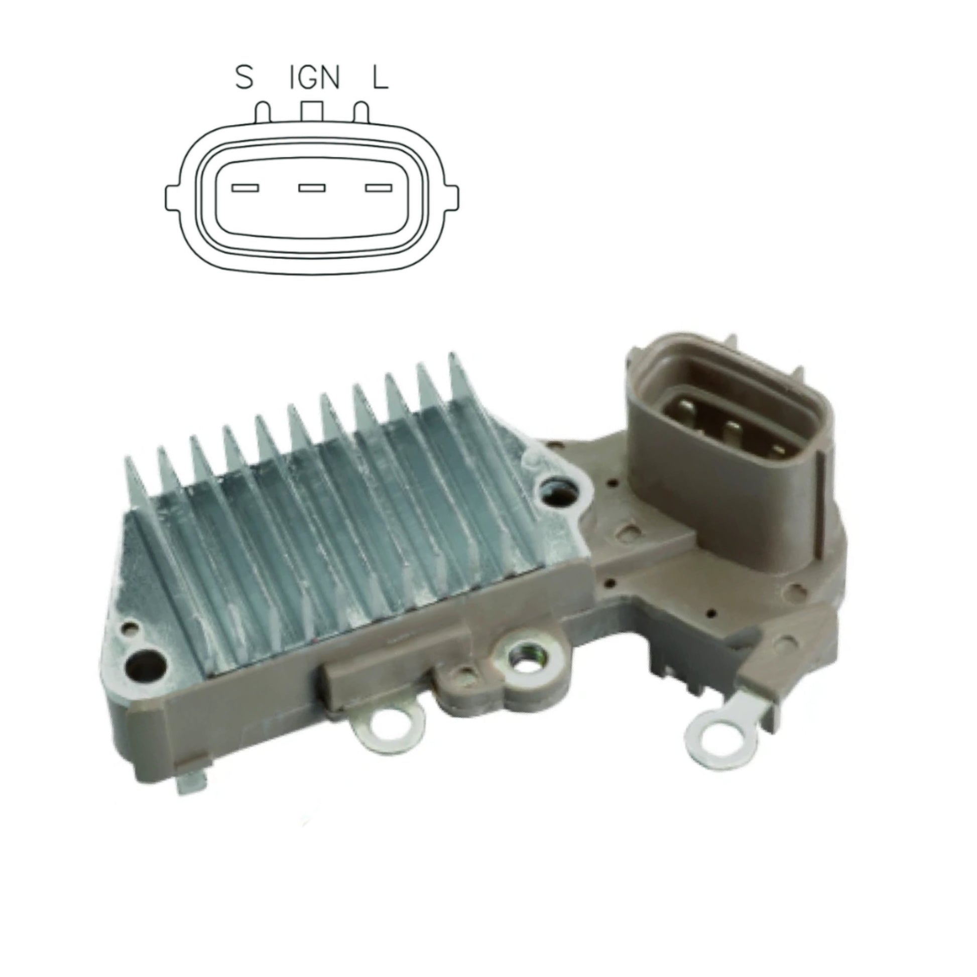 Voltage Regulator for Toyota Camry, 4Runner, Tacoma, Avalon. ETC with 3 Terminal S-IG-L - IN453