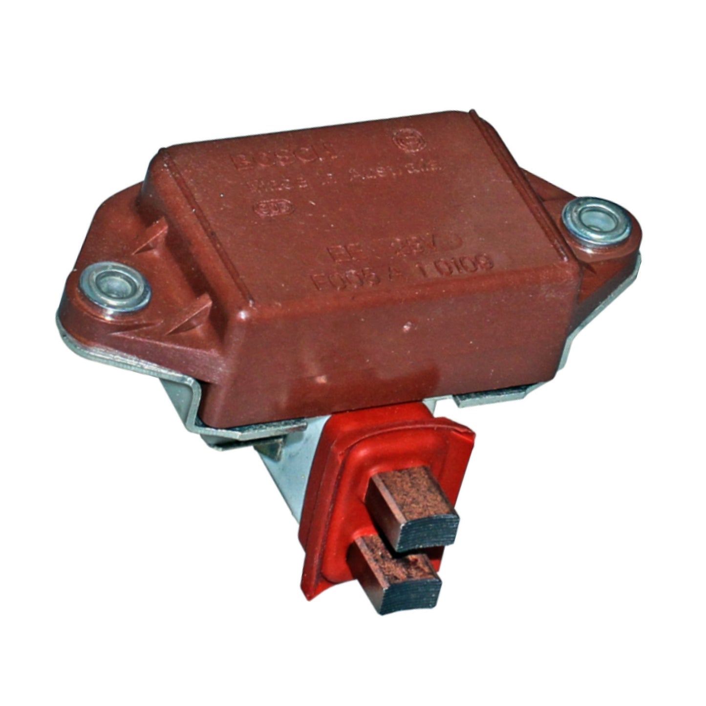 Voltage Regulator with Brushes, 24 Volt System,	28 Voltage Set Point, A-Circuit, Ignition Activation Replaces F005A10109, 9191067042, 6110014706410, W080-31N, 09120, 8020-1059, - 09120