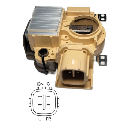 Voltage Regulator with Brushes Acura Honda Can-Am; Mitsubishi #s A2TB7591, A2TB7591ZE, A2TC0691, A2TC0691A, A2TC0691ZE, A5TA6991A, A5TA7091, A5TA7091ZC, A5TA7191, A5TA7191ZC 