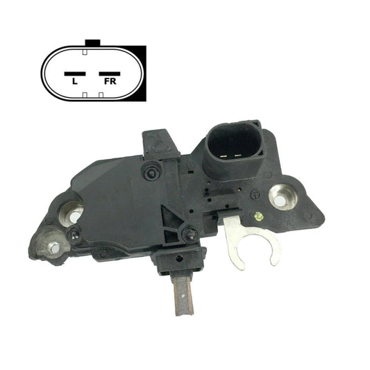 Voltage Regulator with Brushes Audi VW Mercedes with Bosch Alternator Options - 230-24070, 230-24104, VRB254, T9700, IB5225