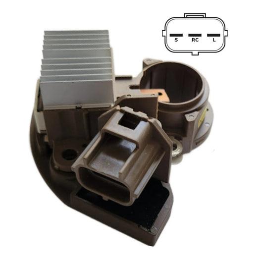 Voltage Regulator with Brushes Mazda 6, CX-9, Edge, Fusion, Taurus, MKZ, Crown Victoria 200A - 80033099 IM529