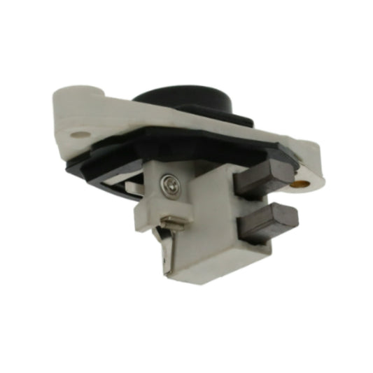 Voltage Regulator with Brushes Replacing Bosch 1197311032, 1197311033, 1197311045, 1197311046, 1987237061, 2197311032, 9191067041, F005A10107, Case A187906, John Deere AL65077, AL79024, KHD 117-7145, 131-8682 for Case Cat John Deere more - 80201180 IB368