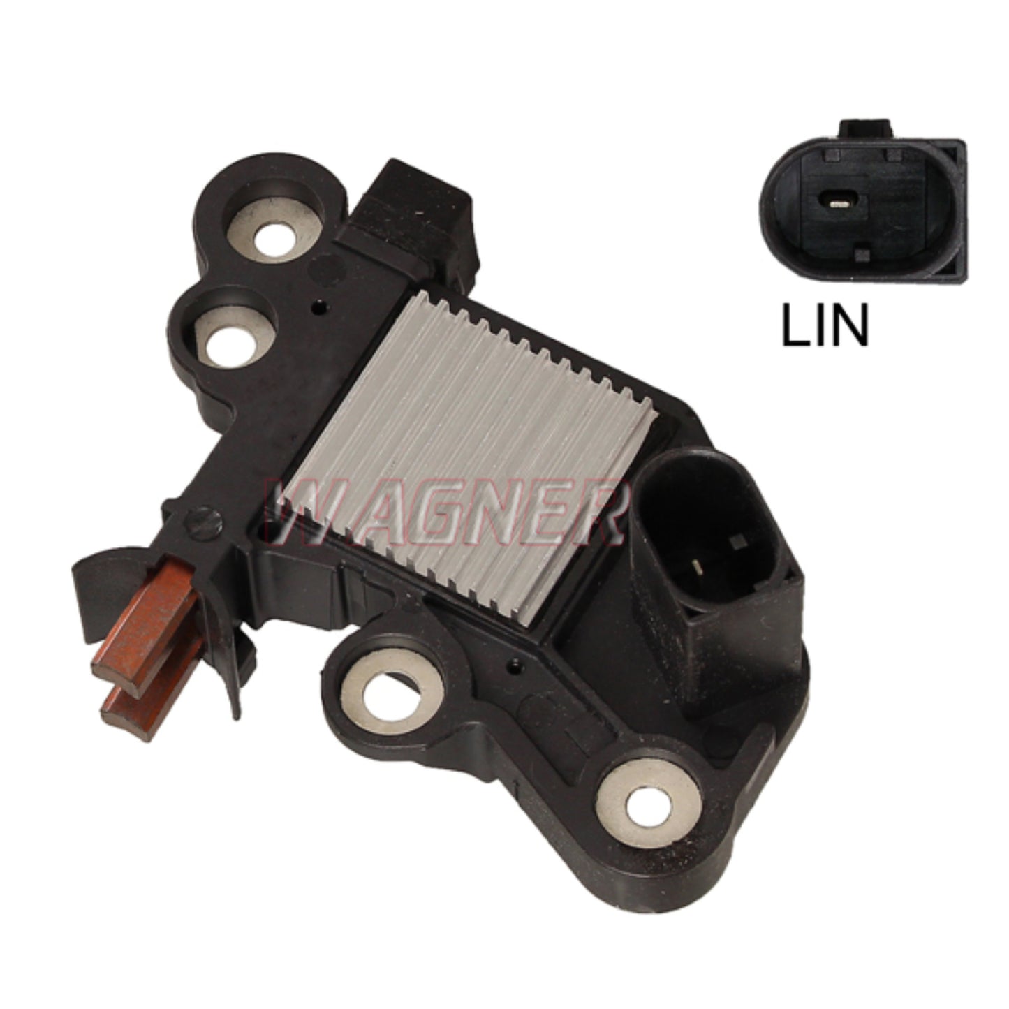 Voltage Regulator with Brushes for Audi with Bosch Ref#s 0272220807, F00M346152, F00M346163, F00M346164 - 80201281 - IB807 for 0125711034, 0125711035, 0125711044, 0125711051, 0125711052, 0125711081, 0125711082, 0125711085, 0125711088, 0125711089, 0125711090, 0125711091, 0125711107, 0125711108, 0125711124, 0125711125, 0125711126, 0125711127, 0125711128, 0125711129, 0125711130, 0125711149, 0125711150, 0125711151, 0125711152, 0125711153, 0125711154, 0125711187, 0986083150
