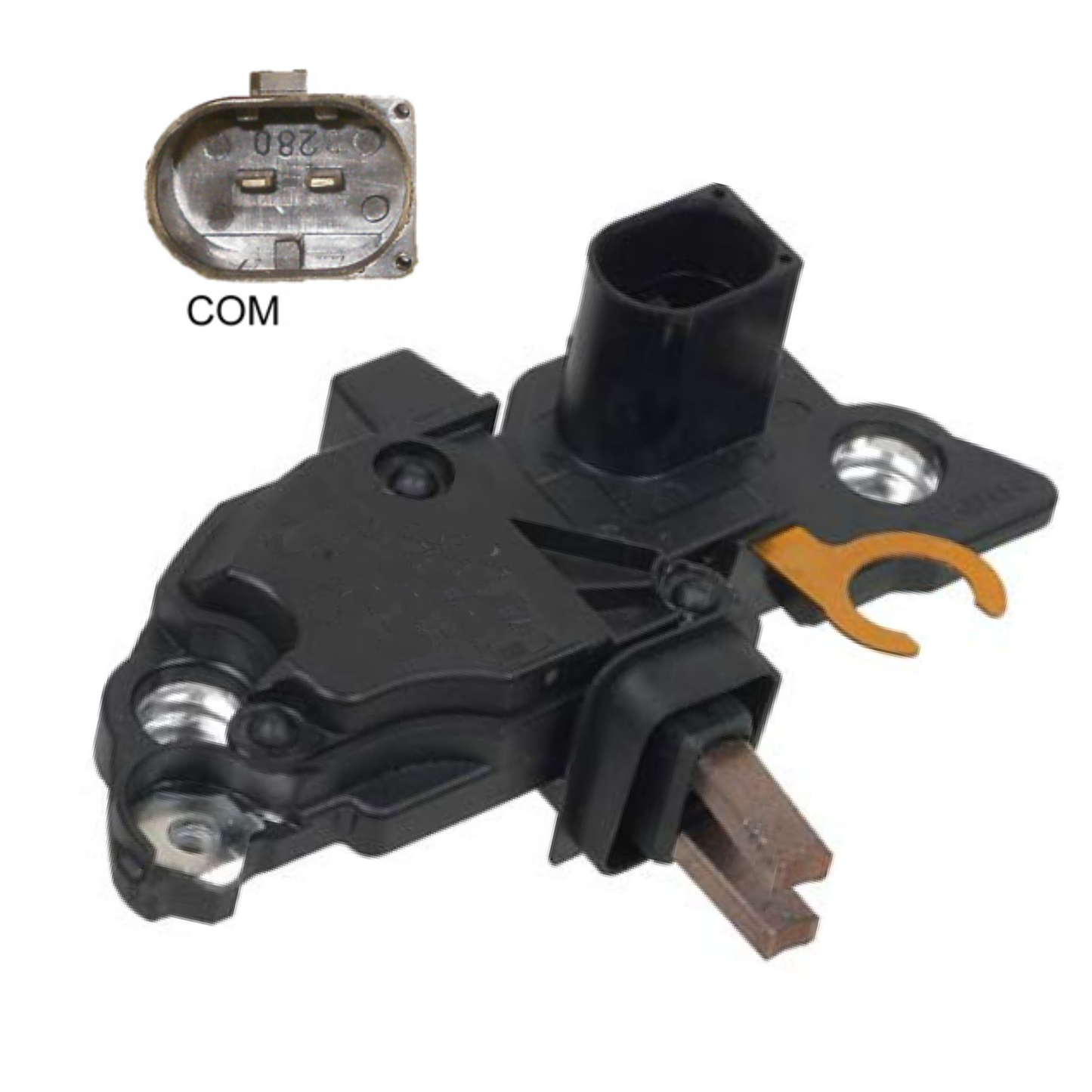 Voltage Regulator with Brushes for Bosch 0124525026, 0124525080, 0124525523 - IB678