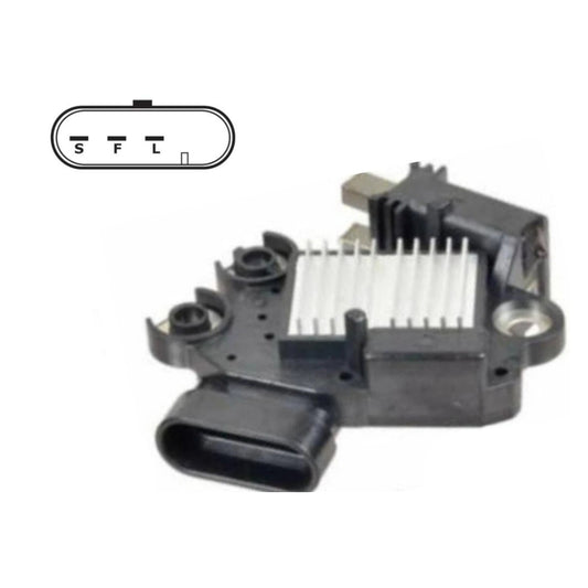 Voltage Regulator with Brushes for Valeo Valeo 2650073, SG10S029, SG10S035, SG10S037, SG12S029, SG12S035, SG12S056, SG12S071, SG12S074, TG15C013, TG15C014, TG15C046, TG15C047, TG15C051, TG15C052, TG15C089, TG15C090, TG15C107, TG15C108, TG15C139, TG15S010, TG15S011, TG15S051