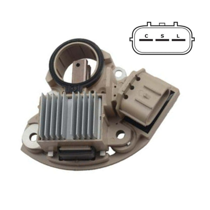 Voltage Regulator with Brushes for Nissan with Mitsubishi 3 Terminal, C-S-L  IM547