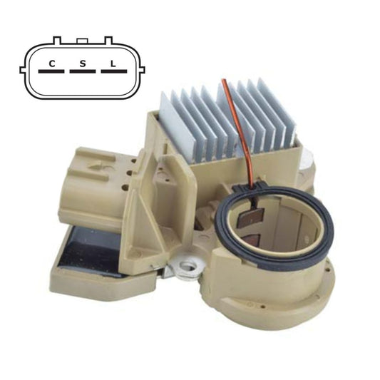 Voltage Regulator with Brushes for Subaru with C-S-L for A3TJ2091 A3TJ3591 A3TJ3492 - W085-366