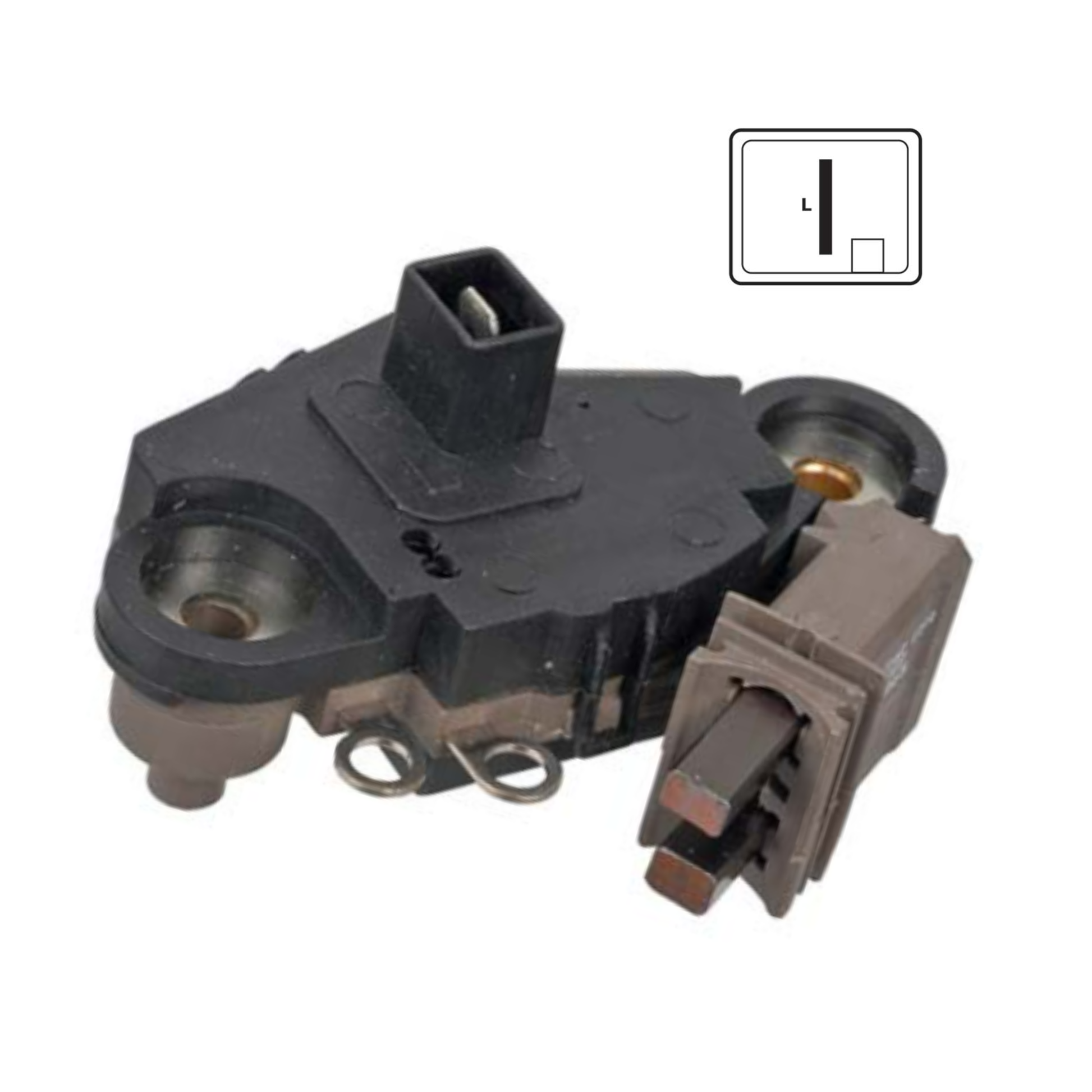 Voltage Regulator with Brushes on 1998-99 Volvo Replacing Valeo 593305, 593318 - M577
 for Valeo A13VI151, A13VI152