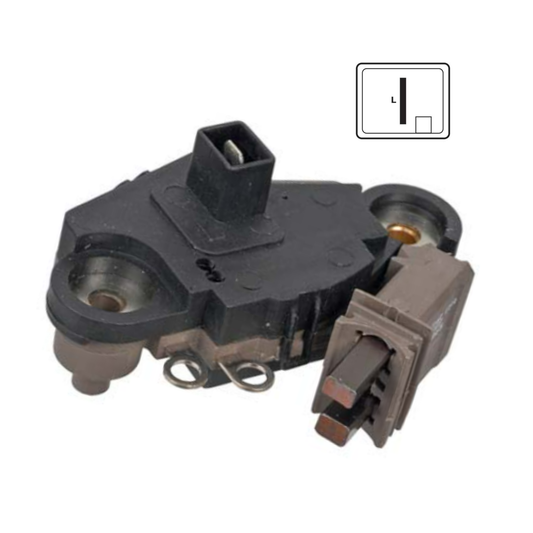 Voltage Regulator with Brushes on 1998-99 Volvo Replacing Valeo 593305, 593318 - M577
 for Valeo A13VI151, A13VI152
